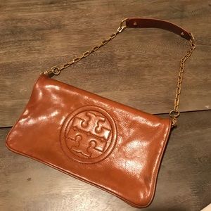 Barely Used Tory Burch Brown Envelope Purse